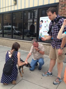 In addition to being writers, we are also superheroes. Here are some of my new friends helping a lost dog find its owner.